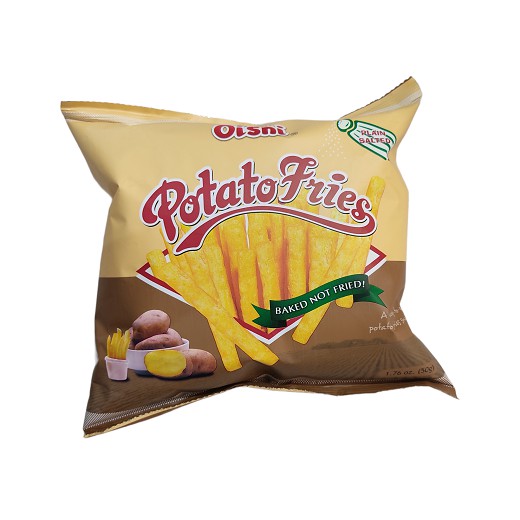 Oishi Potato Fries Plain Salted 50g Shopee Philippines