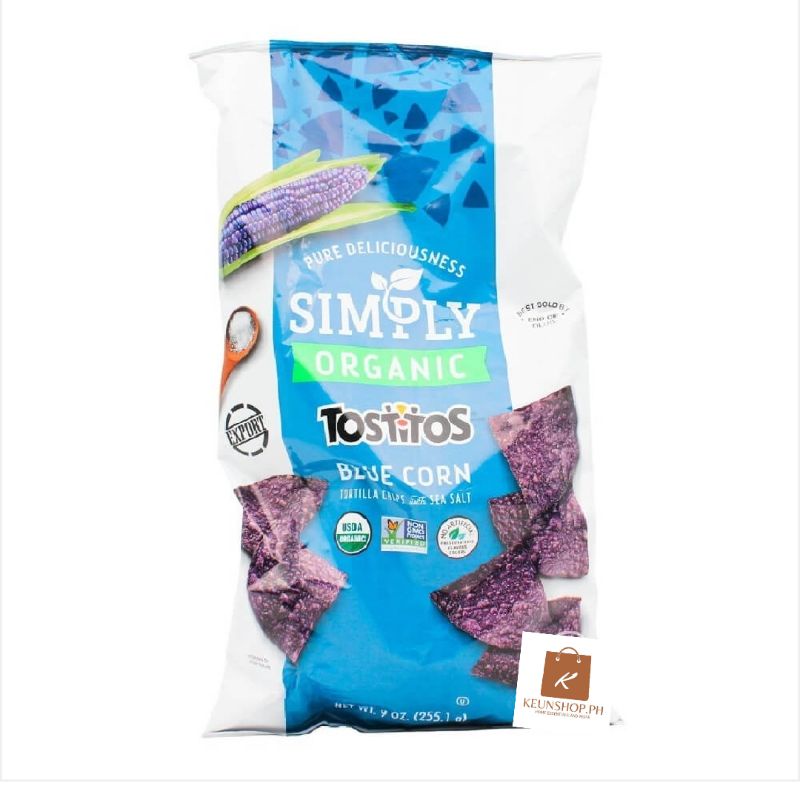 Simply Tostitos Organic Blue Corn Tortilla Chips 255g Shopee Philippines