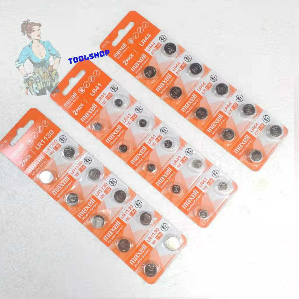 thermometer gunMaxelle LR44 LR41 LR1130 Alkaline Battery For Calculator