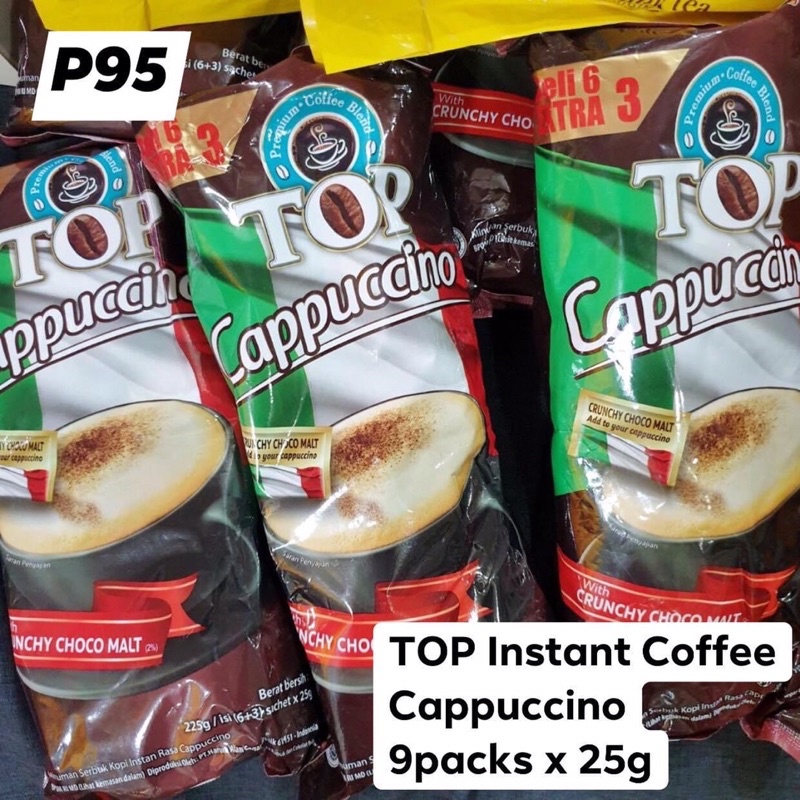 TOP Instant Coffee in CAPPUCCINO FOR ONLY P95! Shopee Philippines