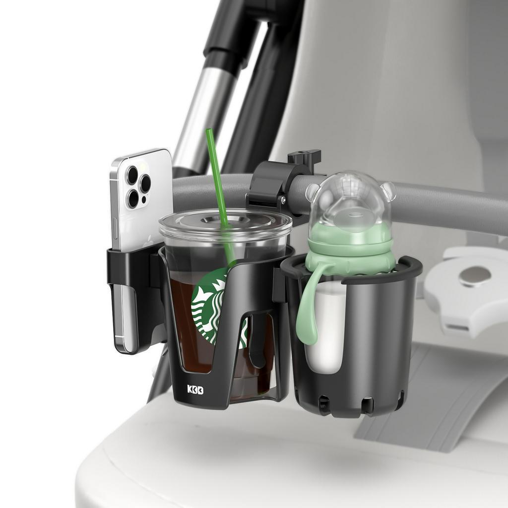KDD Stroller Cup Holder With Snack Tray, 3-in-1 Universal Stroller Tray - View #5