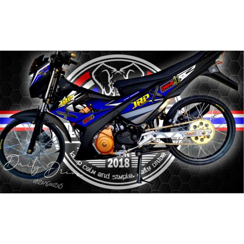 SUZUKI RAIDER 150 CARB V.4 REBORN STOCK DECAL JRP X DAENGsai4 DESIGN Shopee Philippines