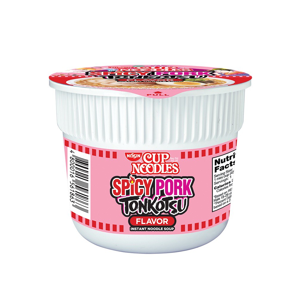 Nissin Cup Noodles Mini Spicy Pork Tonkotsu 45g Shopee Philippines