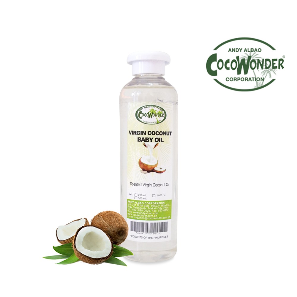 CocoWonder Virgin Coconut Baby Oil Very Good For Skin 250ml Shopee