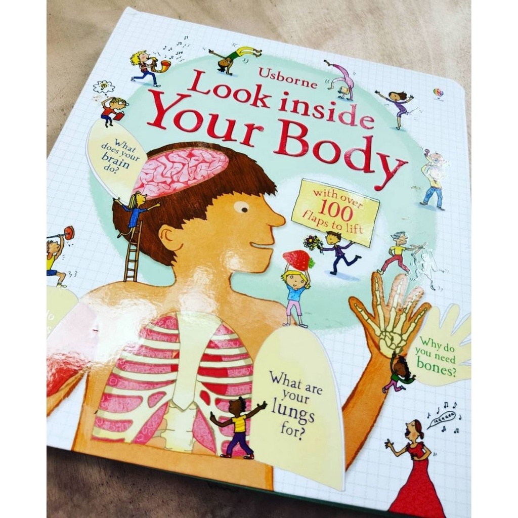 Usborne Look Inside Human Body (board book) Shopee Philippines