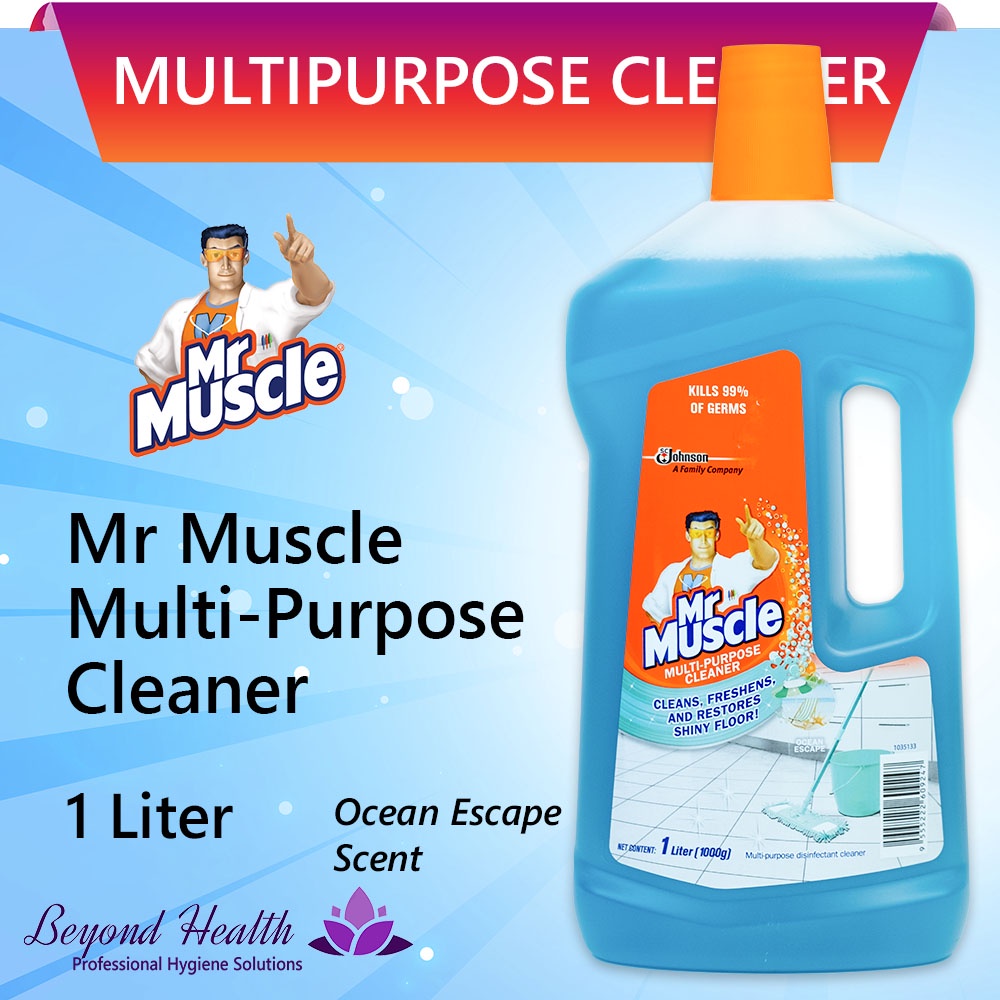 Mr. Muscle® MultiPurpose Disinfectant Cleaner 1 Liter Ocean Escape