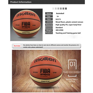 MOLTEN FIBA GG7X BG5000 BG4500 Basketball Composite Leather Indoor ...