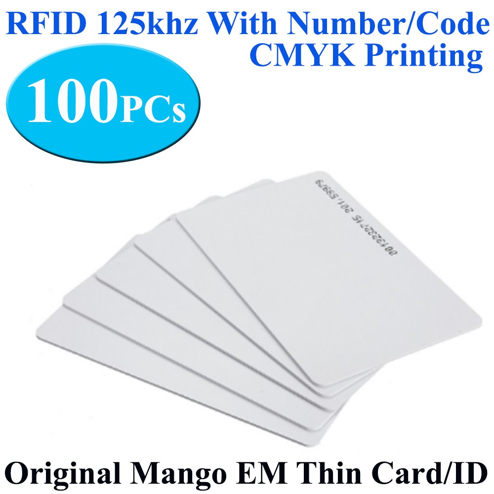 Slim Rfid Card 100PCs Original Mango EM Thin Card/ID EM4200 TK4100 ...
