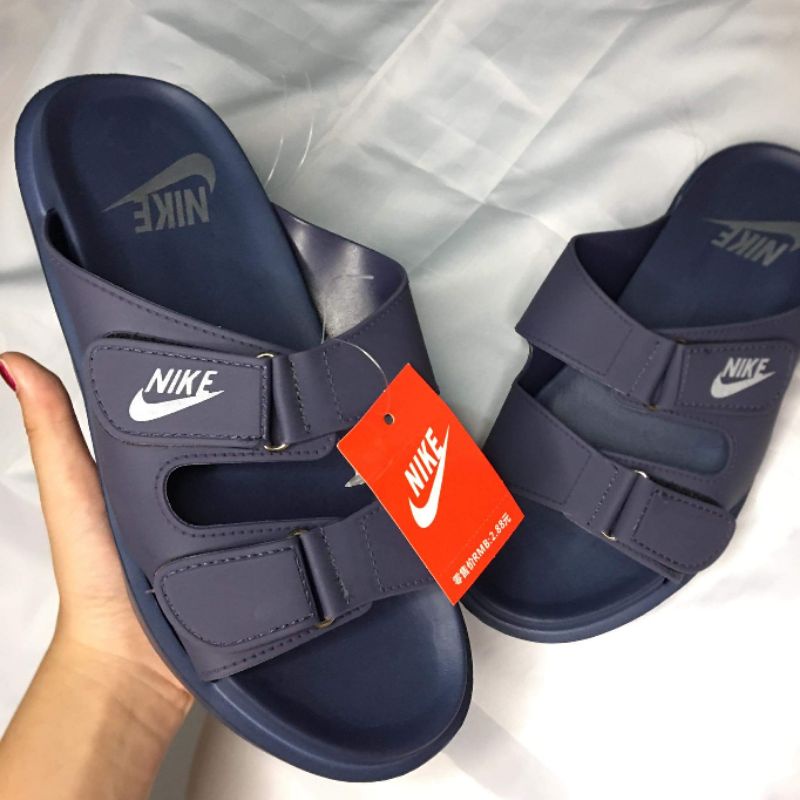 Nike slippers two cheap strap