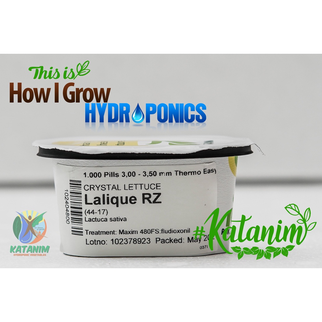 Lalique Rz Rijk Zwaan Seeds 1 Tub 1000 Seeds Crystal Lettuce Katanim Hydroponics Shopee 7500