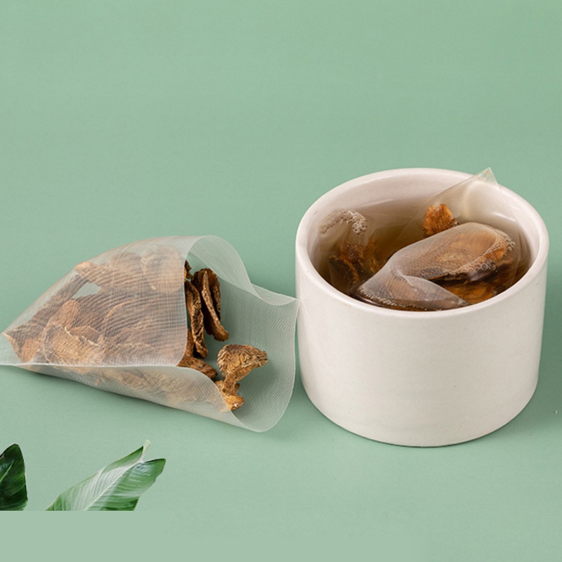 Nylon Tea Bag Heat Sealable Filters Guadrangle Tea Leaf Transparent