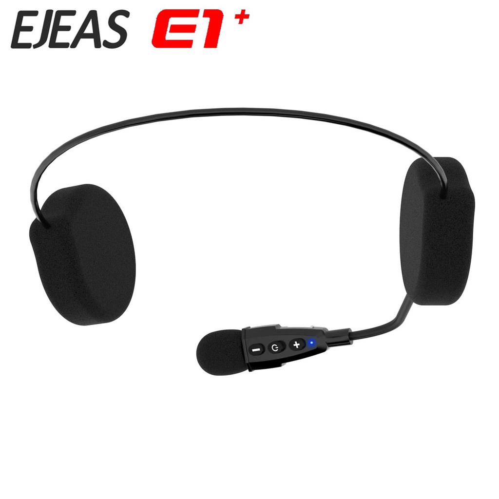 EJEAS E1+ Motorcycle Helmet Headset Moto Helm Bluetooth Music MP3