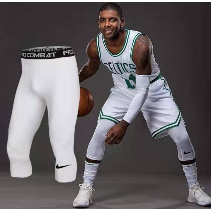 White basketball compression on sale pants