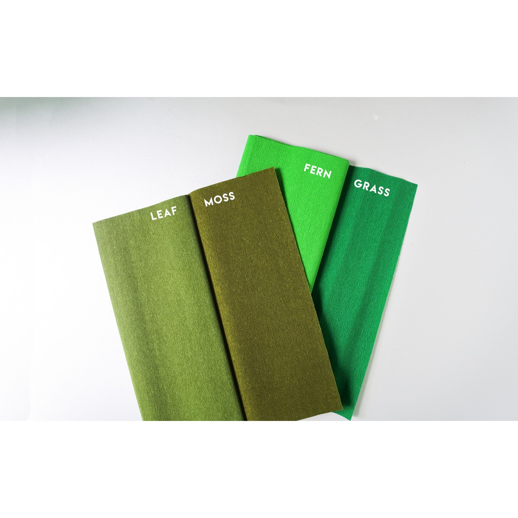 Doublette Crepe Paper for Paper Flower Green Palette (from Germany