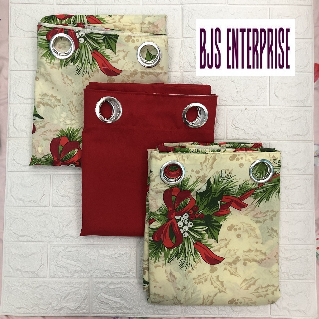 Christmas Curtain Ribbonette - Sold per PIECE or SET | Shopee Philippines