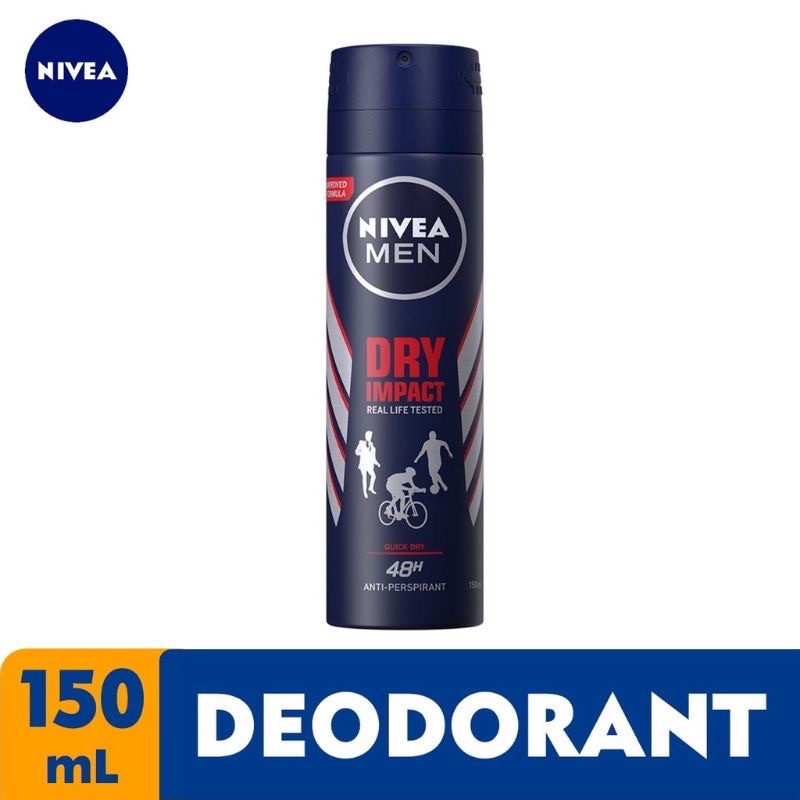 Nivea Men Dry Impact Deo Spray 150ml Shopee Philippines