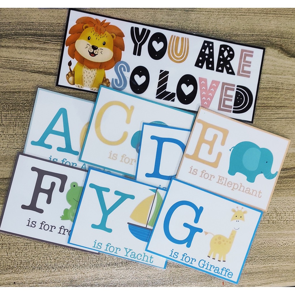 High Quality Laminated Flash Cards Alphabet Flashcards Educational