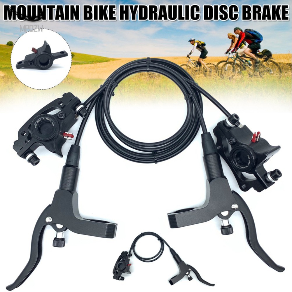 1Pair Bike Hydraulic Brake Bicycle Disc Oil Brake Front Rear Braking Set For Mountain Bike Shopee Philippines