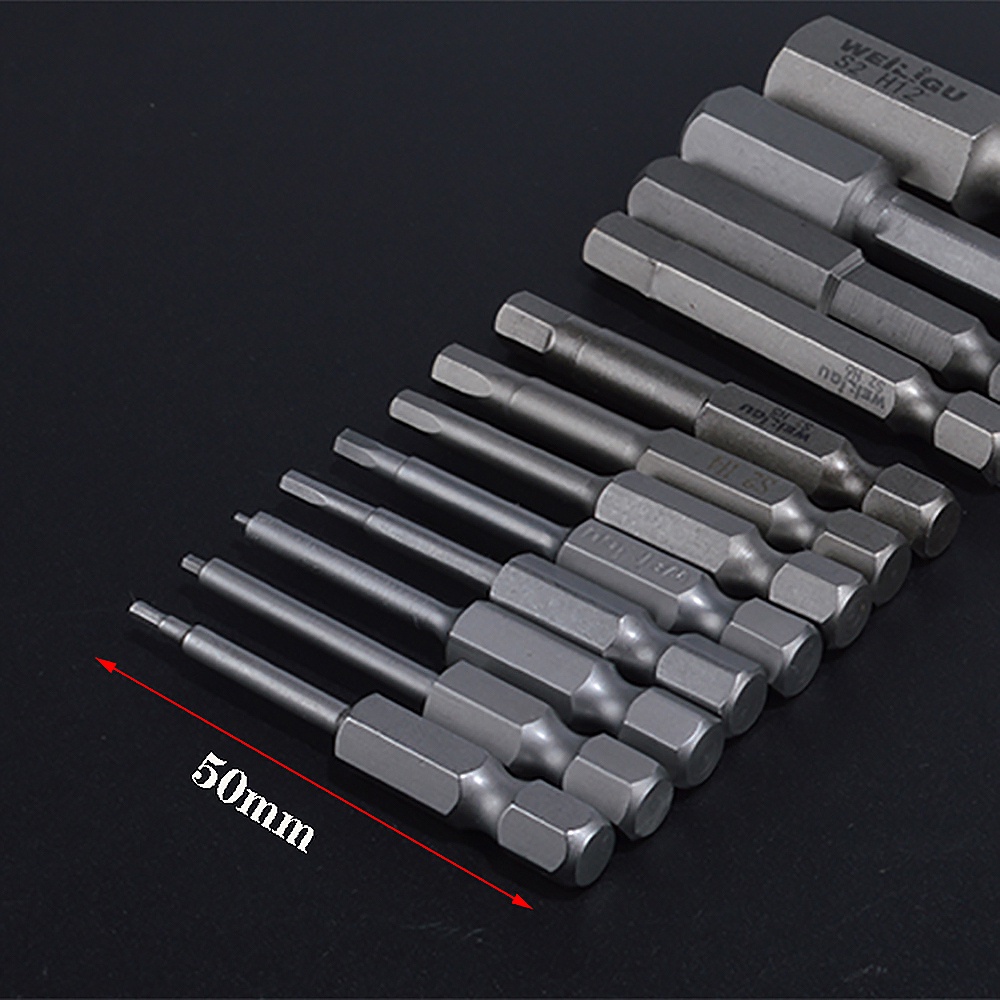 1PCS 75mm 100mm Hex Key Allen Bits Quick Change Connect Impact Driver ...