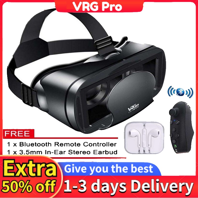 【Local stock】 Original 5 ~ 7 inch VRG Pro 3D VR glasses virtual reality ...
