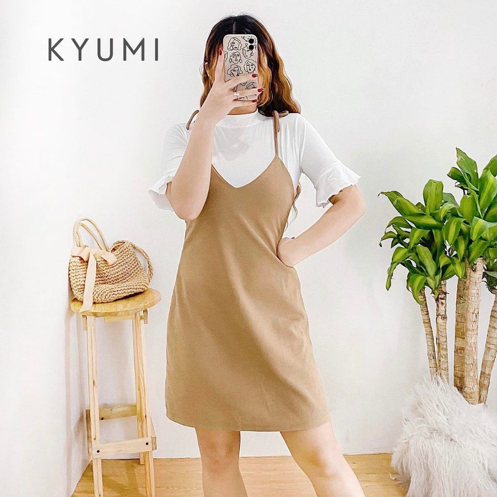Korean dress with inner sale