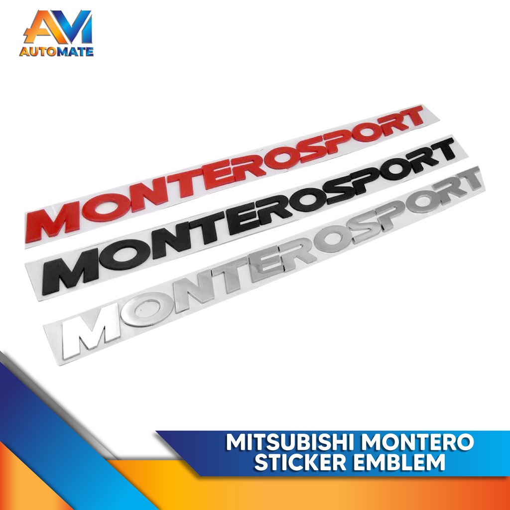 Mitsubishi Pajero Montero Sport Suv Front Hood Emblems Badge Logo