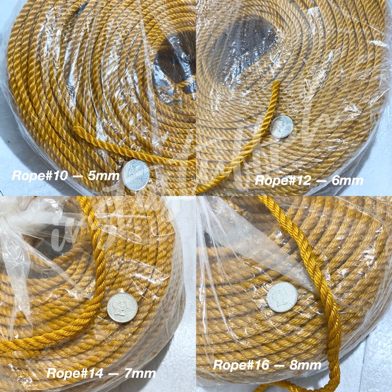 ROPE #10 #12 #14 #16 (PRICE PER METER Length) MORE THAN ONE METER ORDER ...