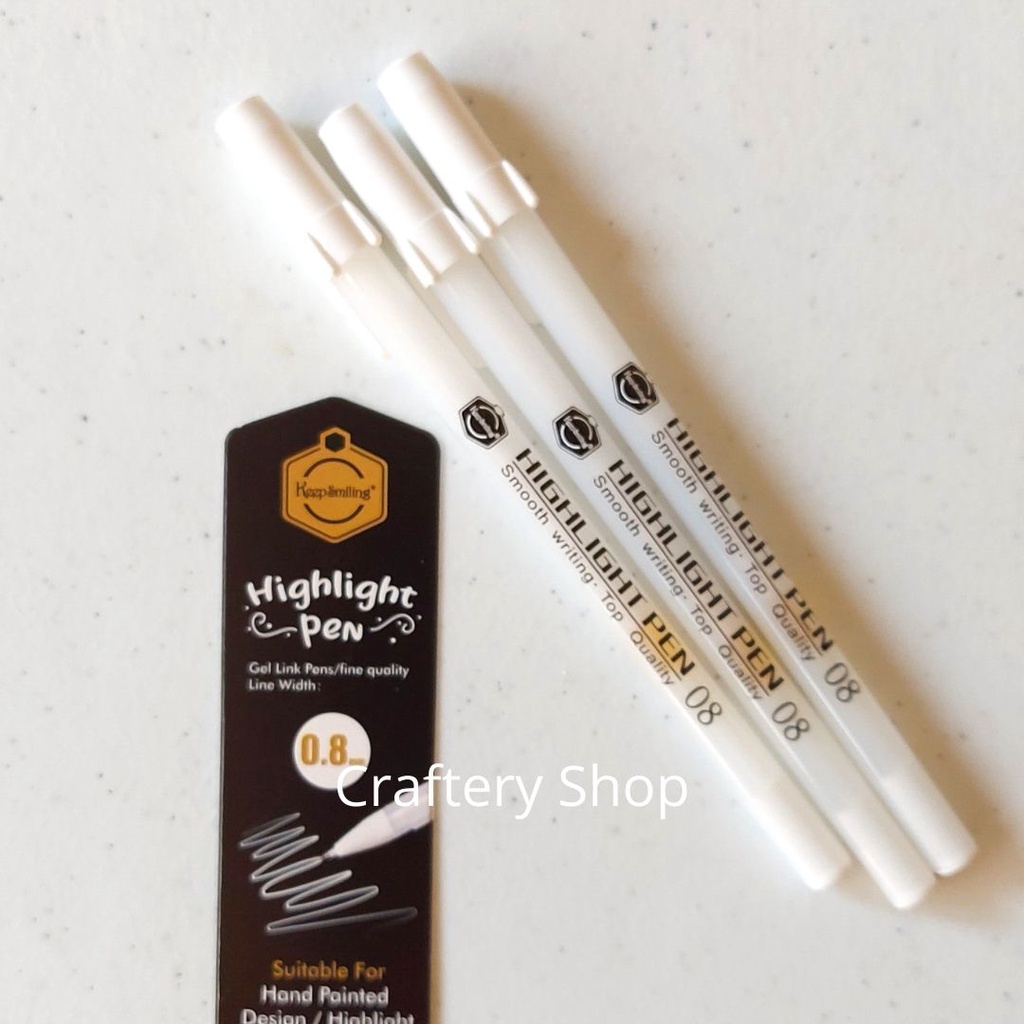 White Highlight Gel Pen