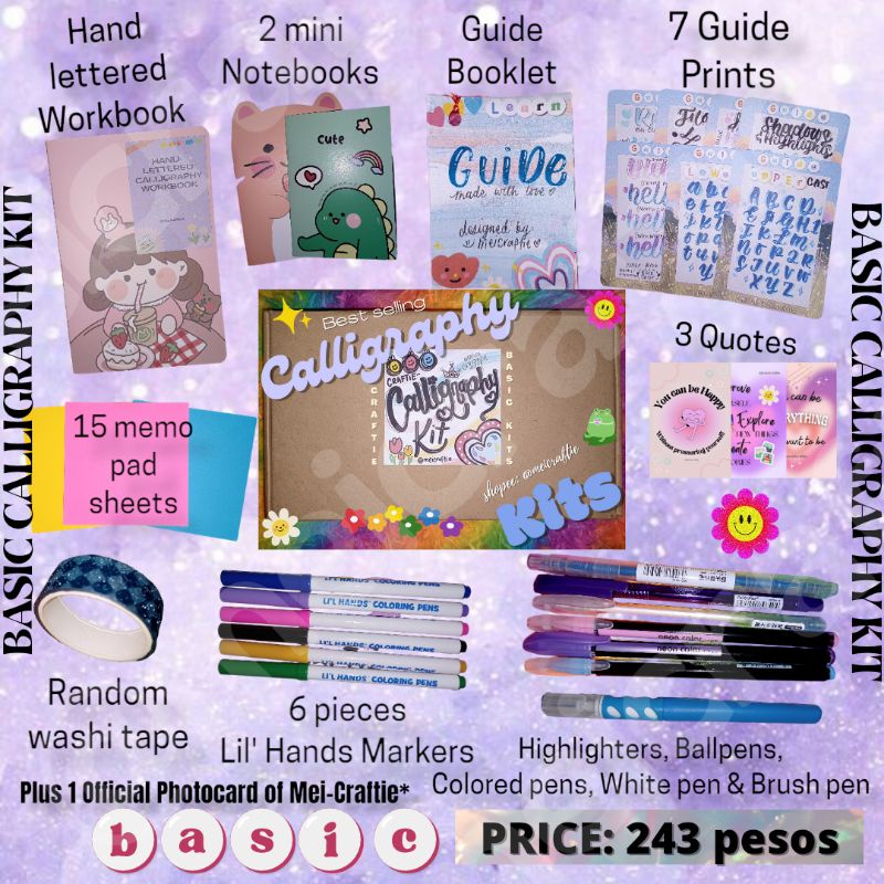 CUTIE CALLIGRAPHY KITS by meicraftie (BEST SELLING CALLIGRAPHY KIT ...