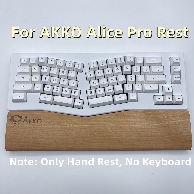 Alice Keyboard Wooden Wrist Rest Solid Wood Walnut Suitable For AKKO