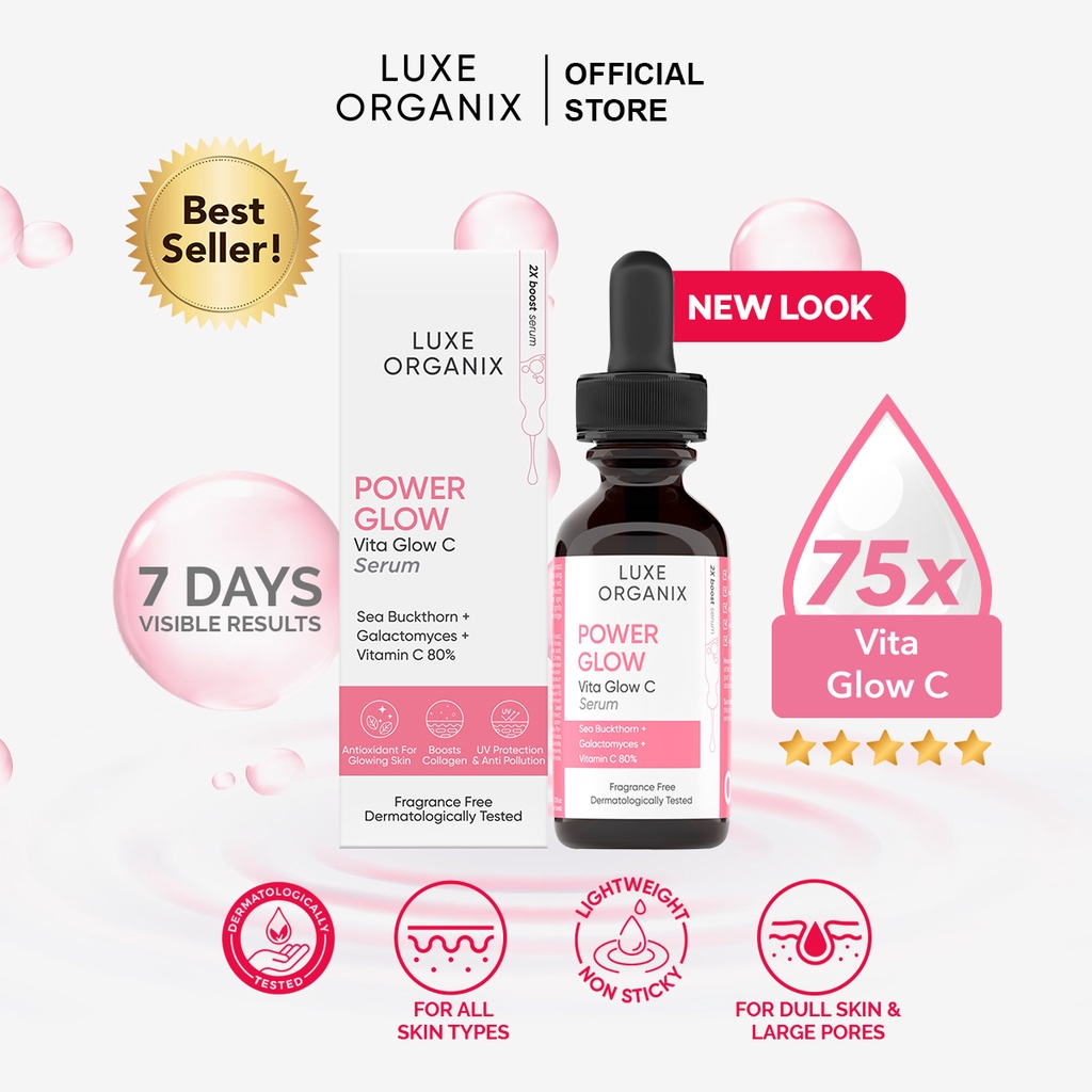 Luxe Organix Power Glow Vit. C 20 Serum 30mL Shopee Philippines