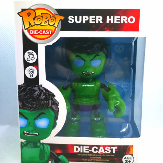 Toy DieCast Robot (Hulk Green Man) Shopee Philippines