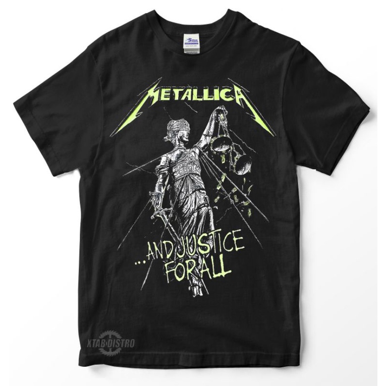 Kaos metallica 5 AND JUSTICE FOR ALL/Premium Tshirt metallica kaos band ...