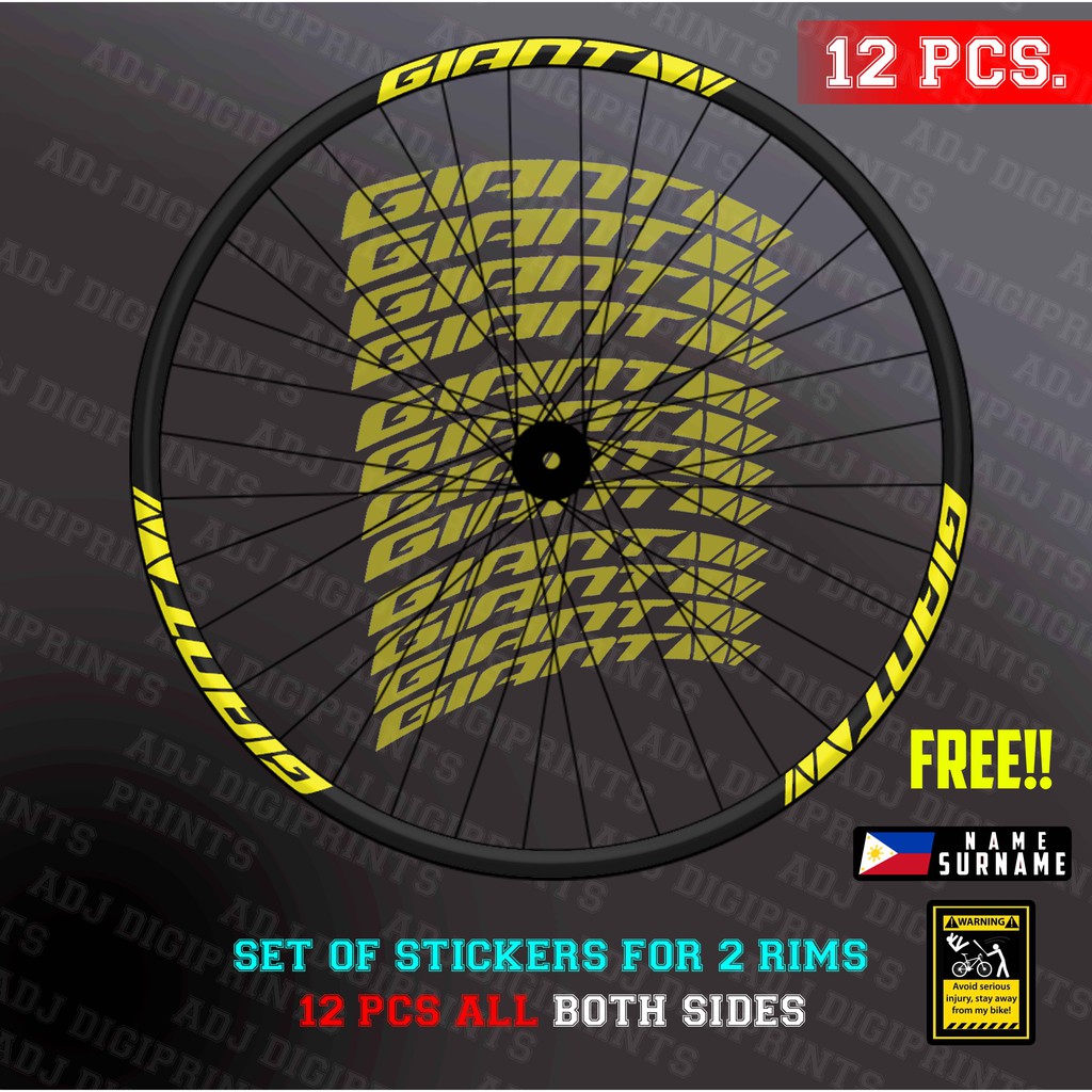 bicycle tyre stickers