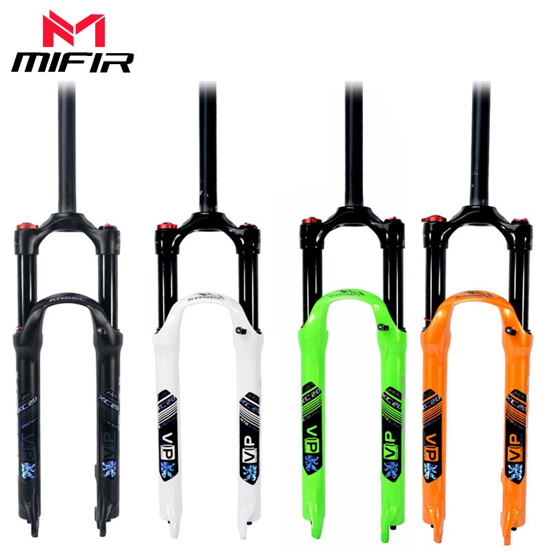 KRSEC XC20 Mountain Bicycle Front Fork 26 27.5 29 Inch Aluminum Alloy Front Fork Air Suspension Bike Fork BIke 120 Travel Ultra Smooth Shoulder