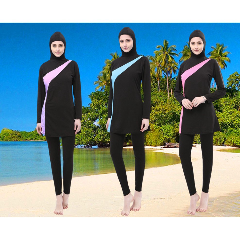 ☏ReadyStock Women swimwear lady swimsuit two piece swimset | Shopee ...