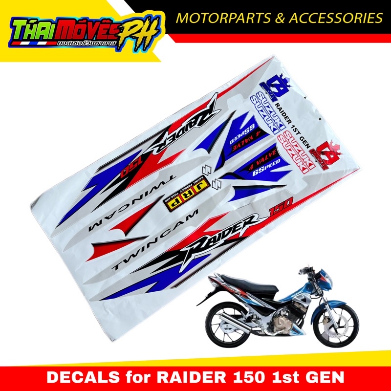 Original Decals for Raider 150 1st Gen Shopee Philippines