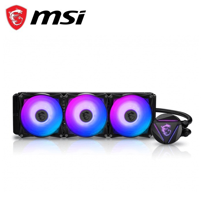 Msi Mag Coreliquid 360r 360mm Liquid Cpu Cooler With Rgb Led Fans ...