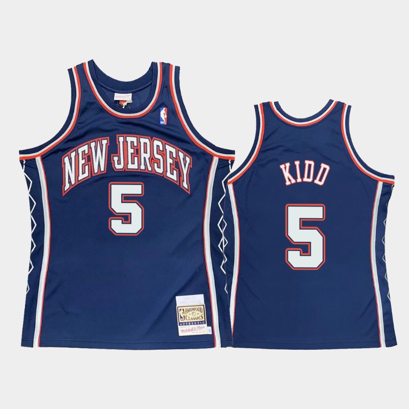 New Jersey Nets 5 Jason Kidd Blue 2006 07 Hardwood Classics Throwback Jersey Shopee Philippines