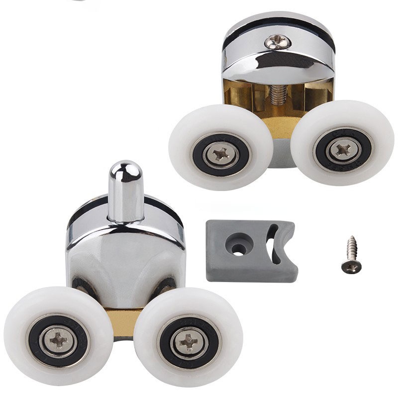 2pcs 25mm Shower Door Rollers Double-Wheel Sliding Door Bearing Wheel ...