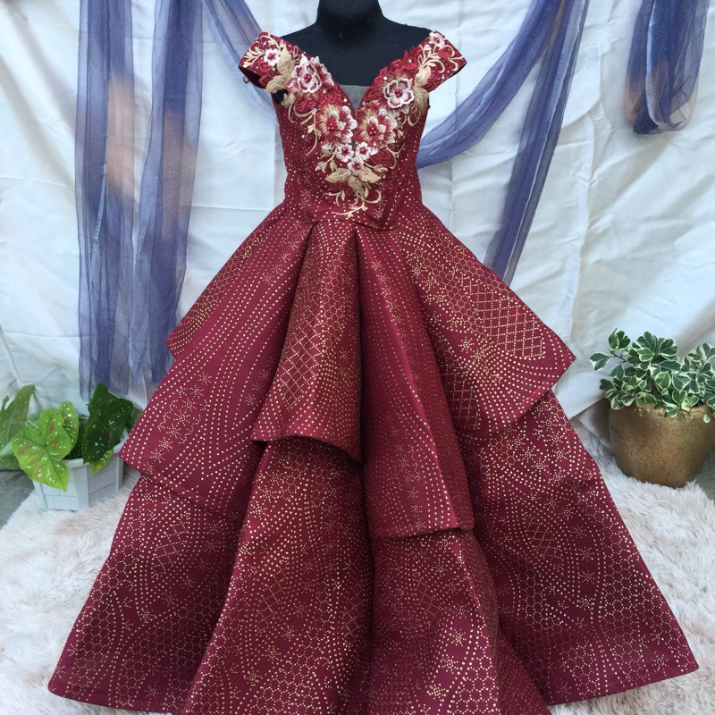 Double umbrella gown hotsell