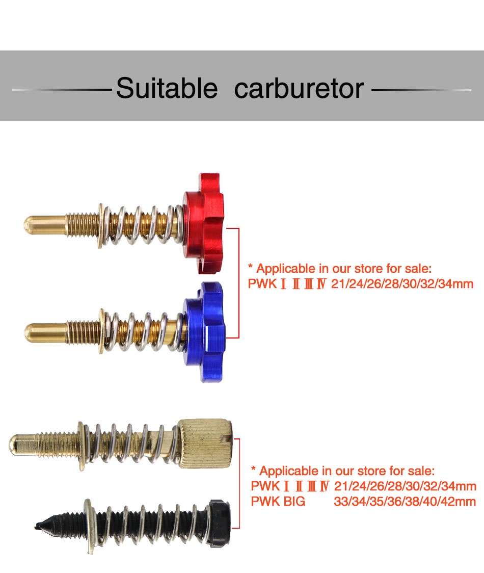 ZS Racing Motorcycle Carburetor Idle Speed Adjustment Screw For ...