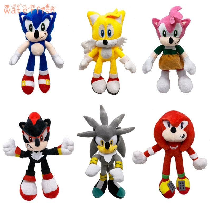 30CM Sonic Dolls Anime Plush Toys Sonic the Hedgehog Figure Toys Soft ...