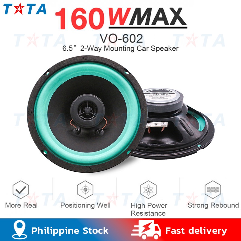 Car Speaker 6.5 Inch 2 Way Subwoofer Music Player HiFi Coaxial Full