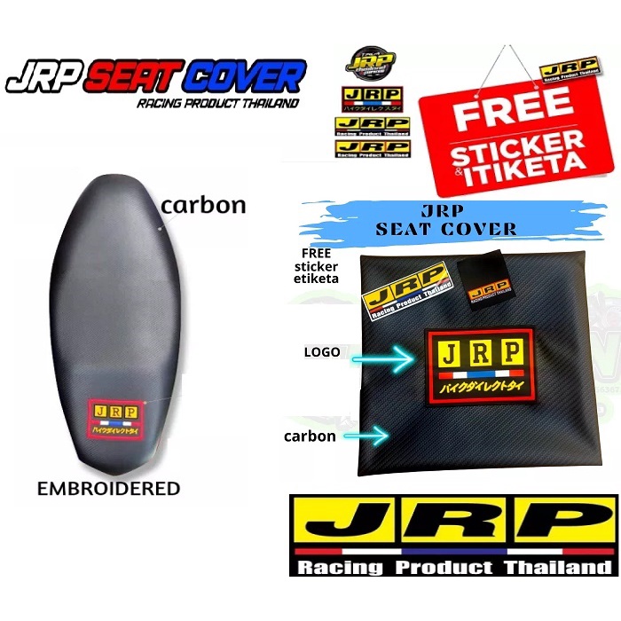 YAMAHA MIO GRAVIS ORIGINAL JRP BOX RUBBERIZE LOGO DRY CARBON SEAT COVER ...