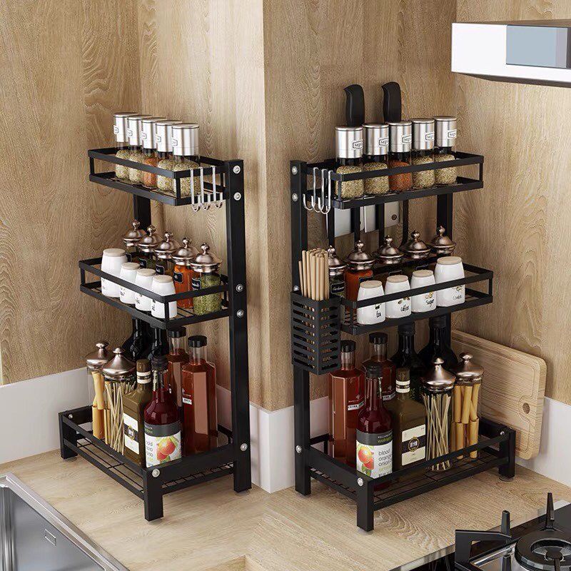 HM 2-3 Layer Condiments Rack Multifunction Storage Rack Kichen Rack ...