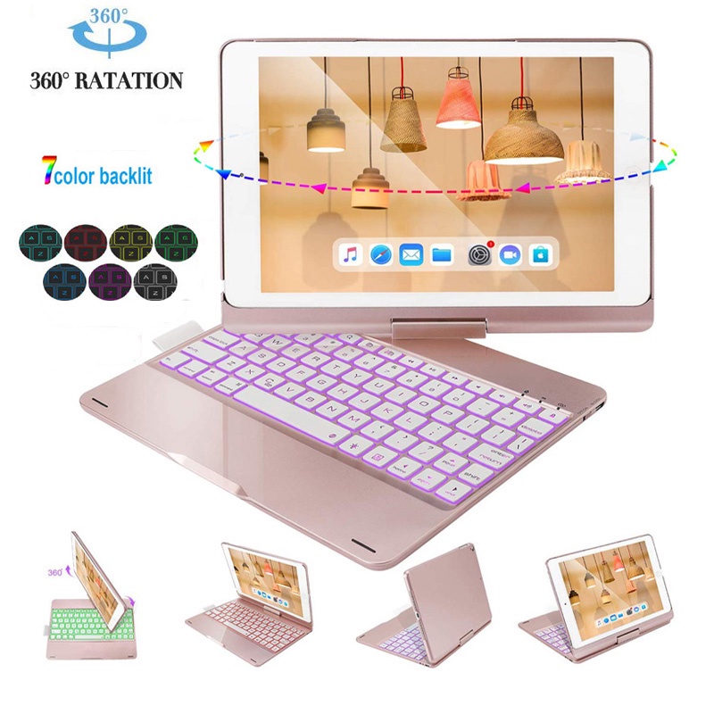 For iPad Case Keyboard for iPad 9.7 10.2 5th 6th 7th gen 8th 9th