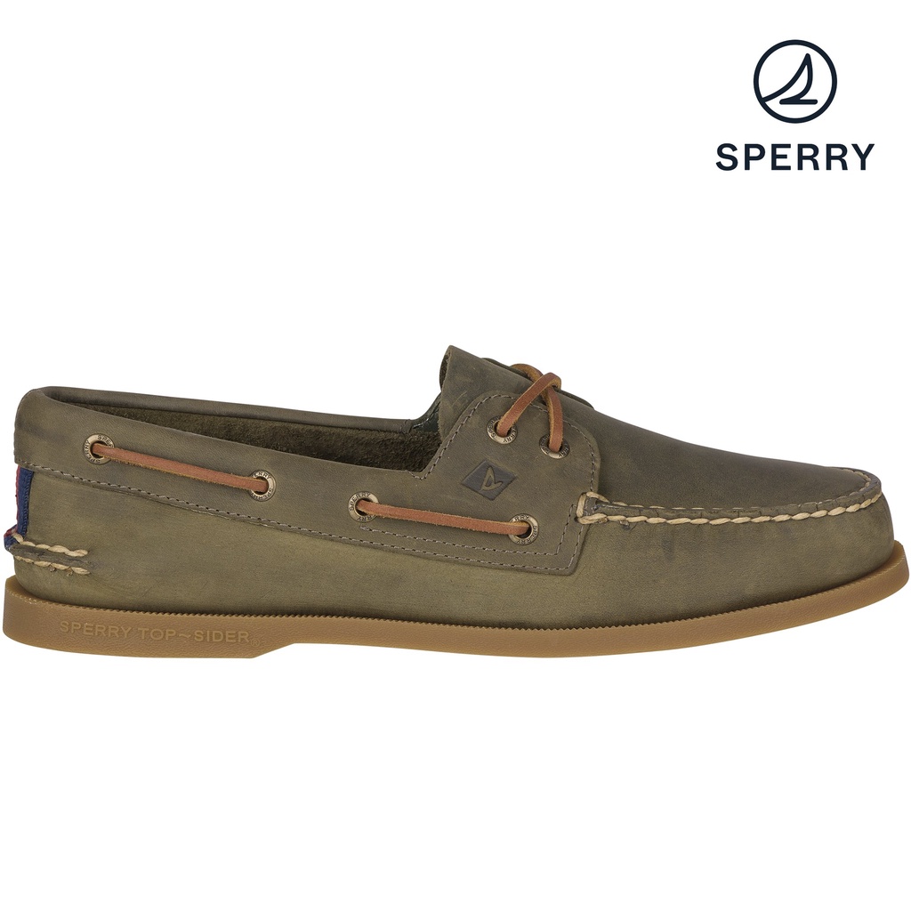 Men s Authentic Original Boat Shoe Varsity Olive STS21291 Shopee Philippines