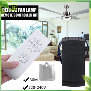 30M Universal Ceiling Fan Light Lamp Remote Controller Kit & Timing  Wireless Light Remote Control Receiver For Ceiling Fan 110-240V