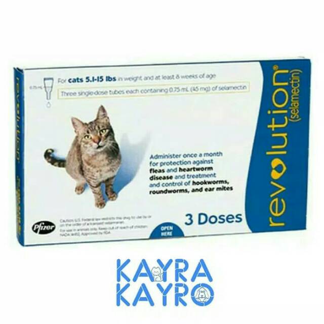 Revolution (Selamectin) for Cat (2.36.8 kg) 1 Tube Anti Cat Flea